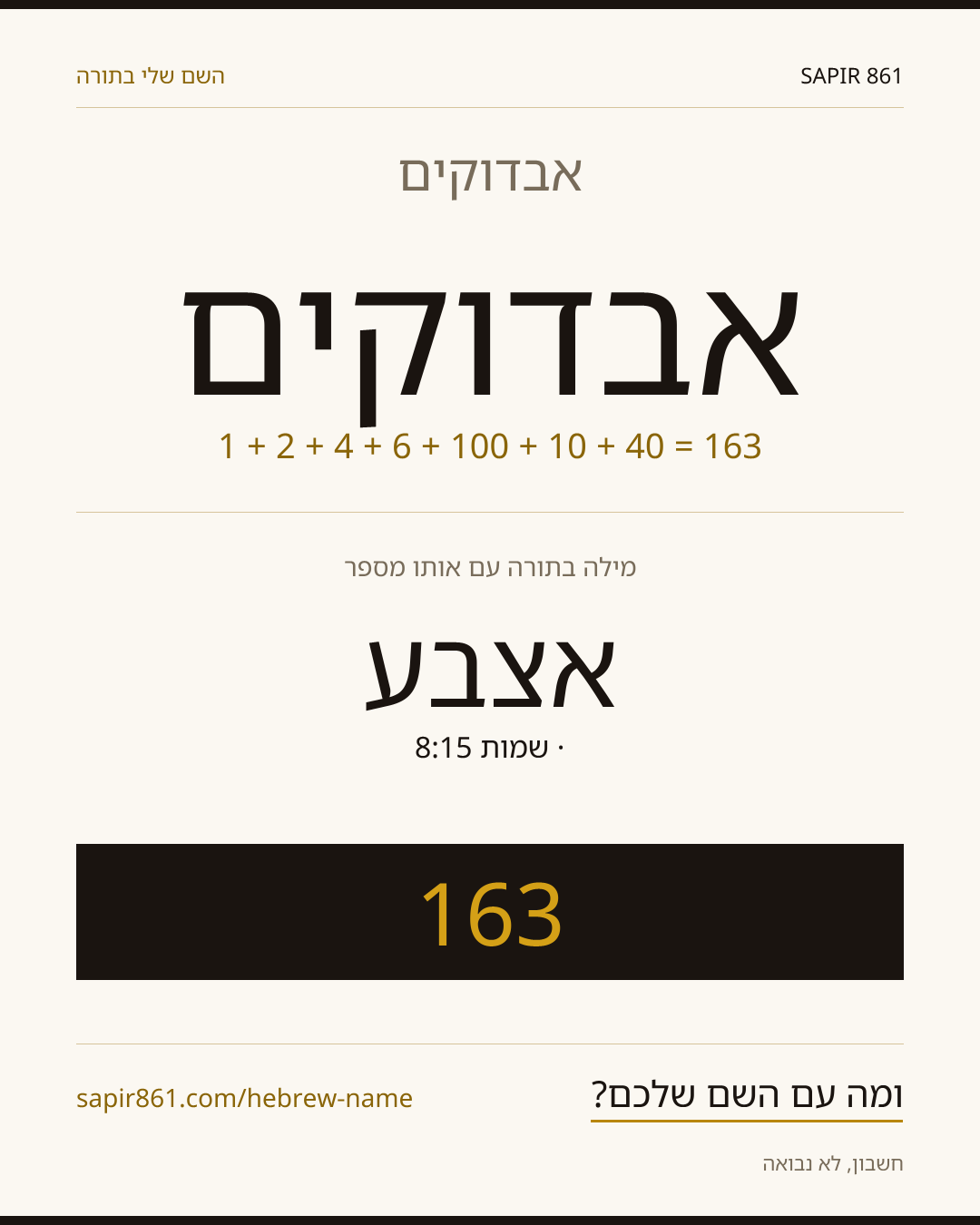 אבדוקים — אבדוקים