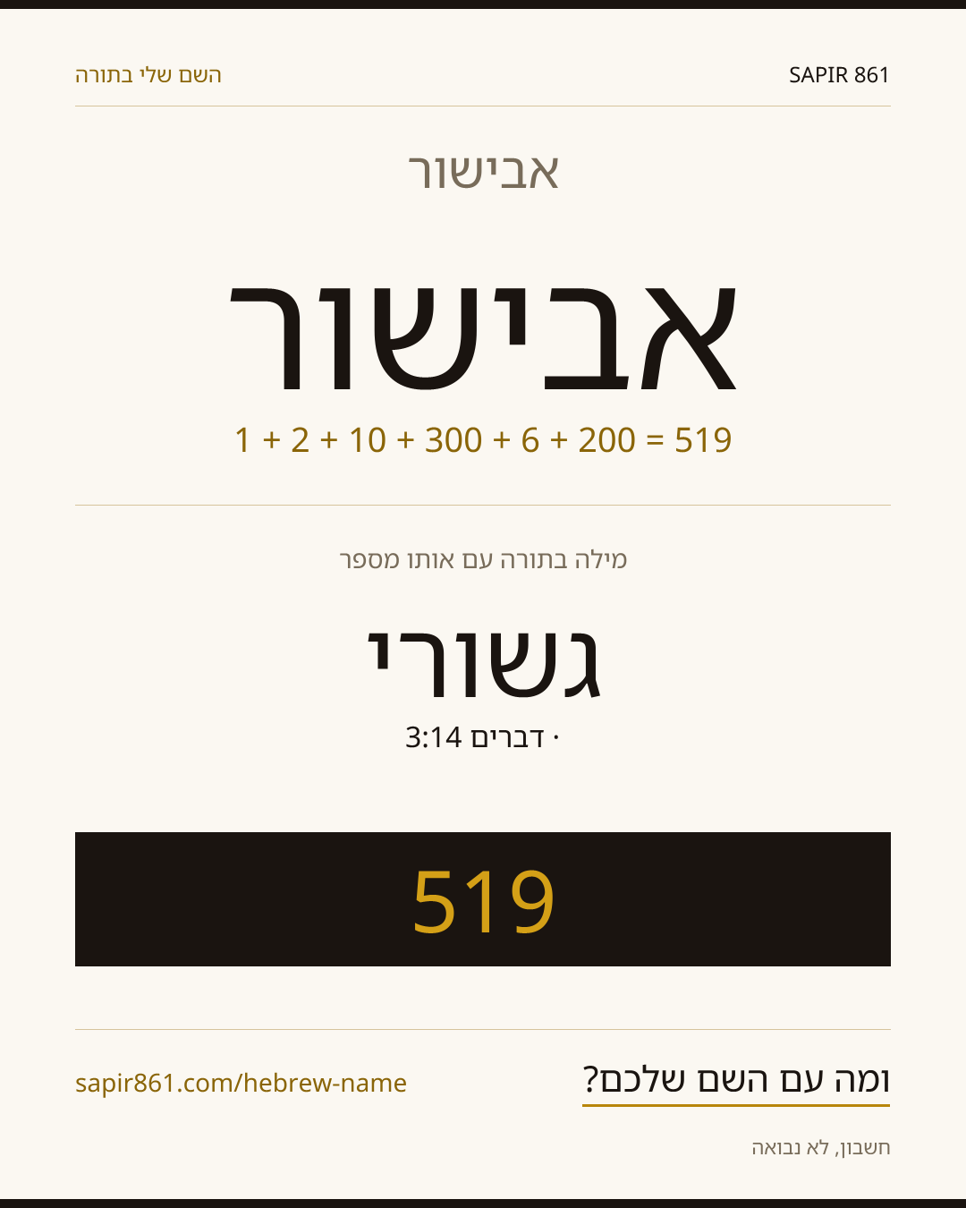 אבישור — אבישור