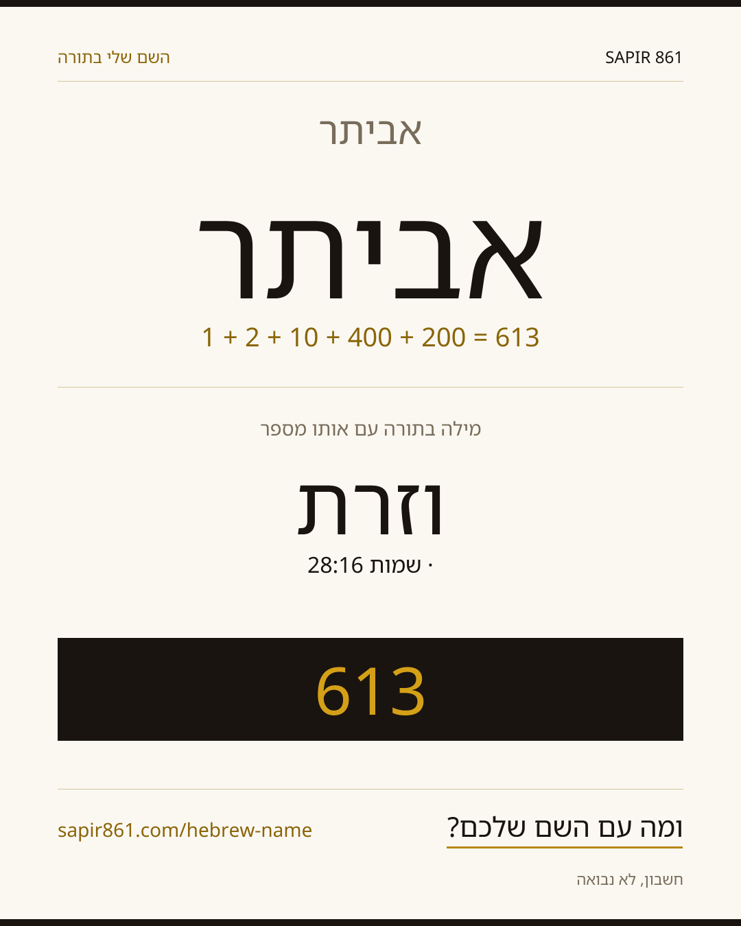 אביתר — אביתר