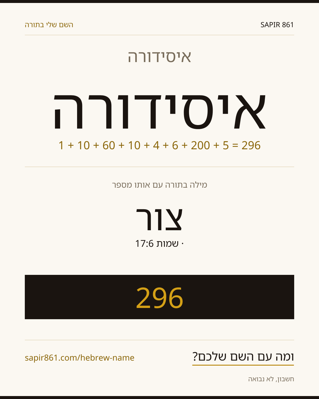 איסידורה — איסידורה
