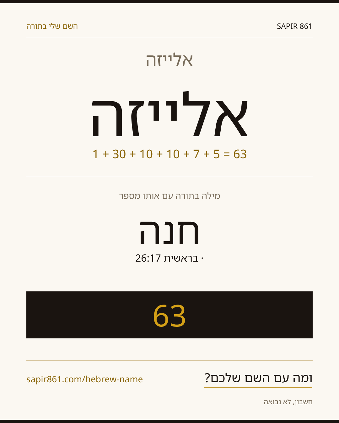 אלייזה — אלייזה