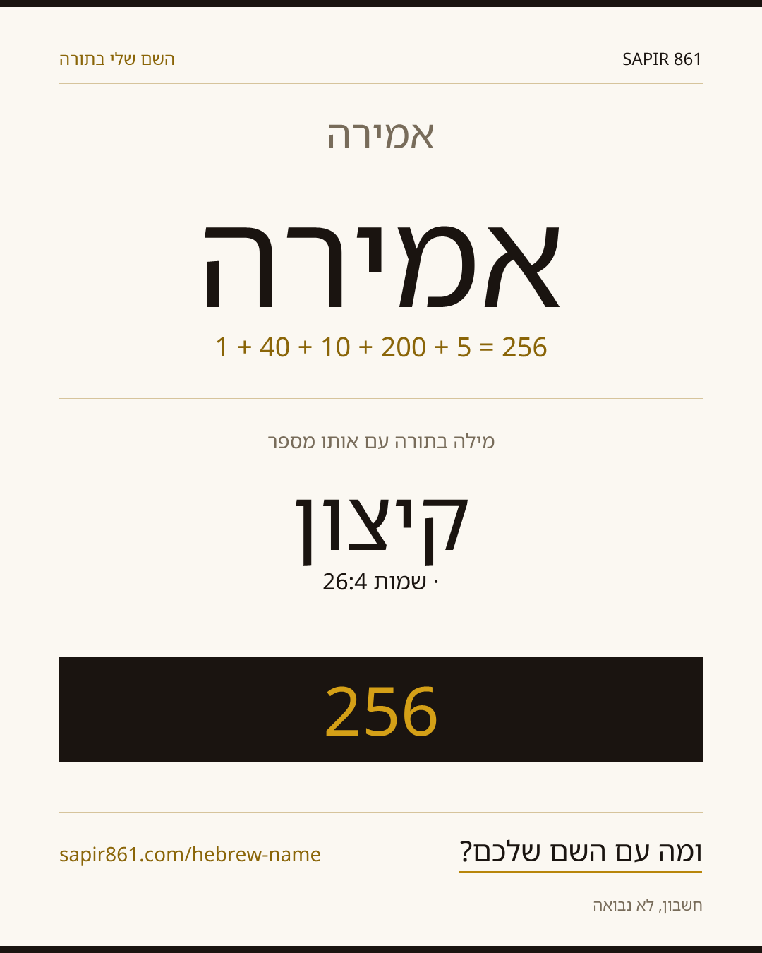 אמירה — אמירה
