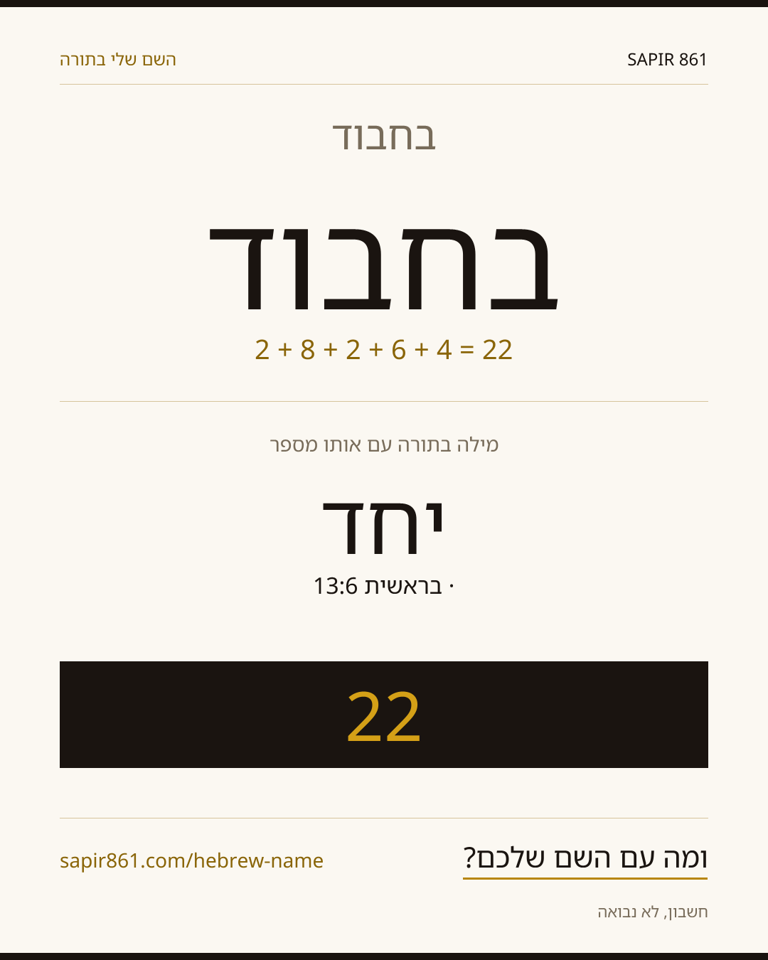 בחבוד — בחבוד