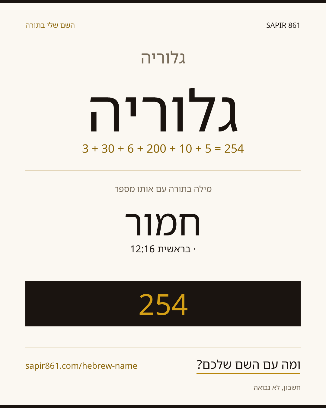גלוריה — גלוריה