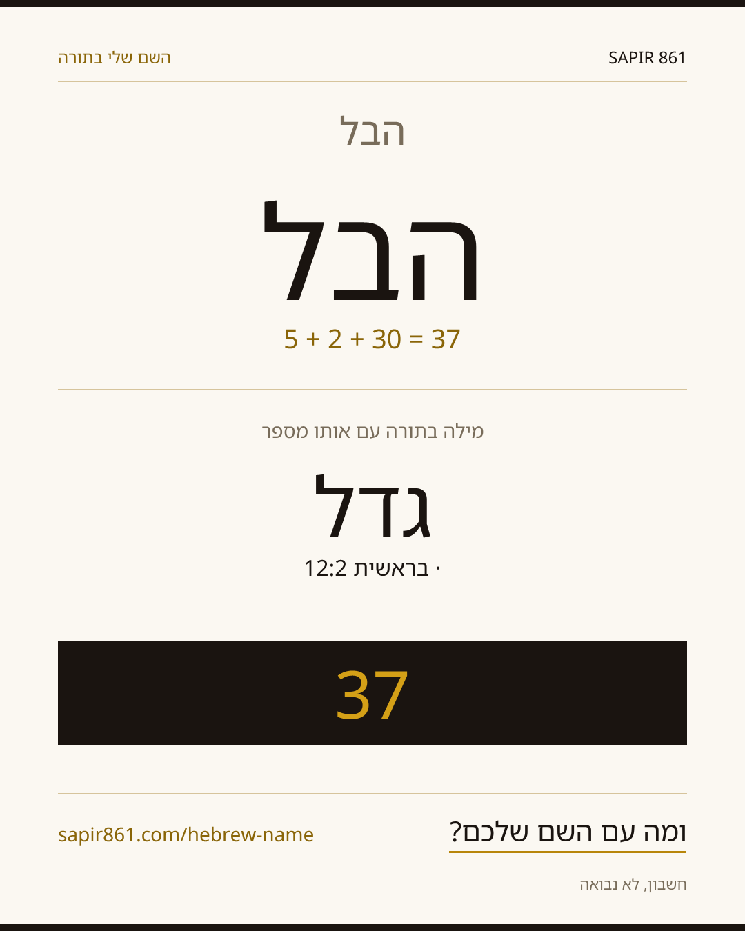 הבל — הבל