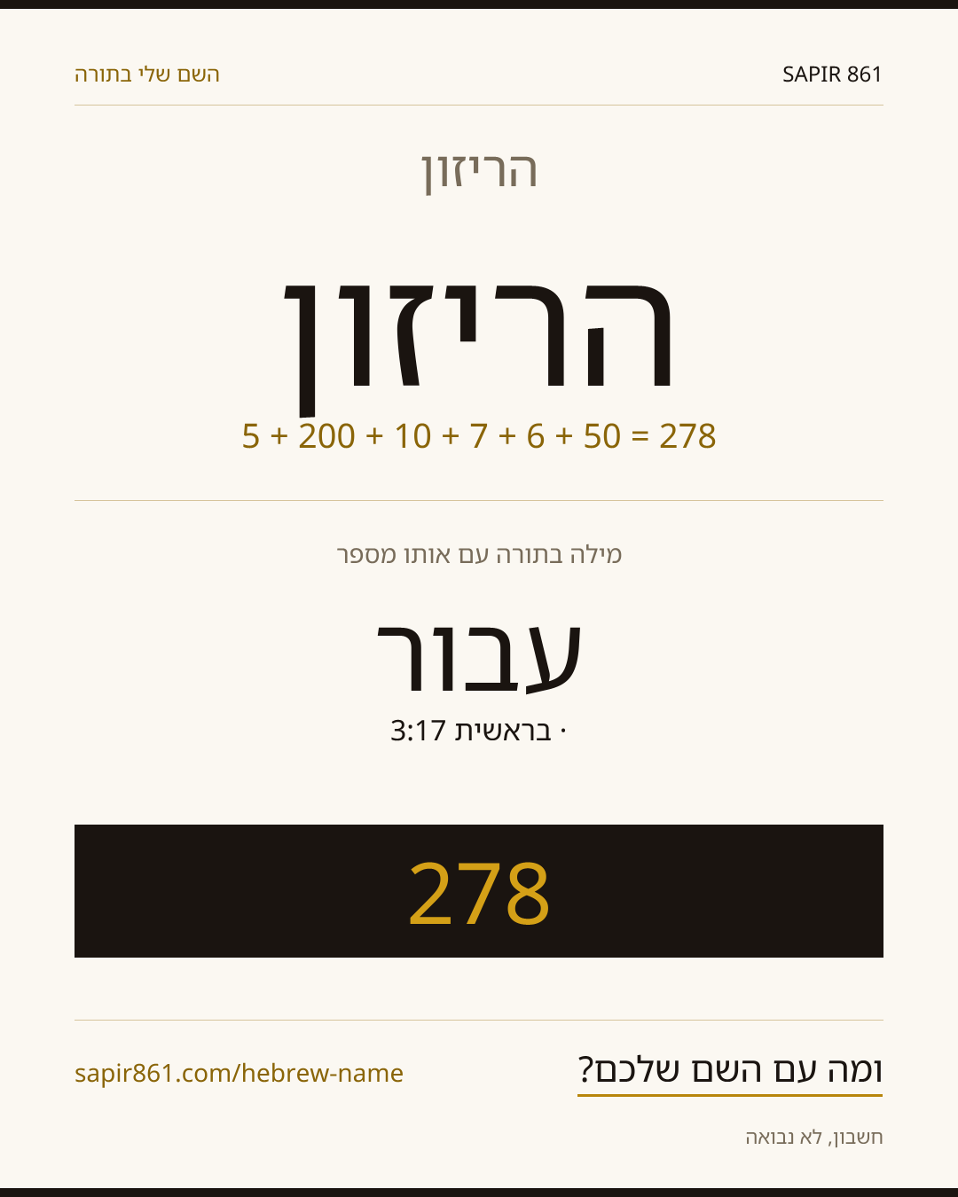 הריזון — הריזון