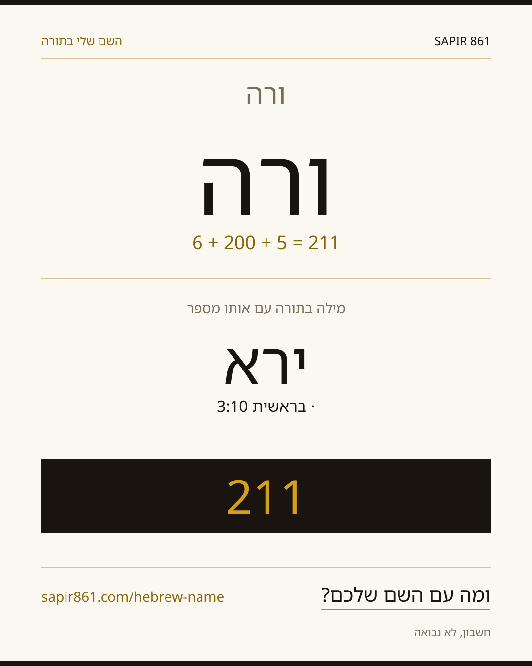 ורה — ורה