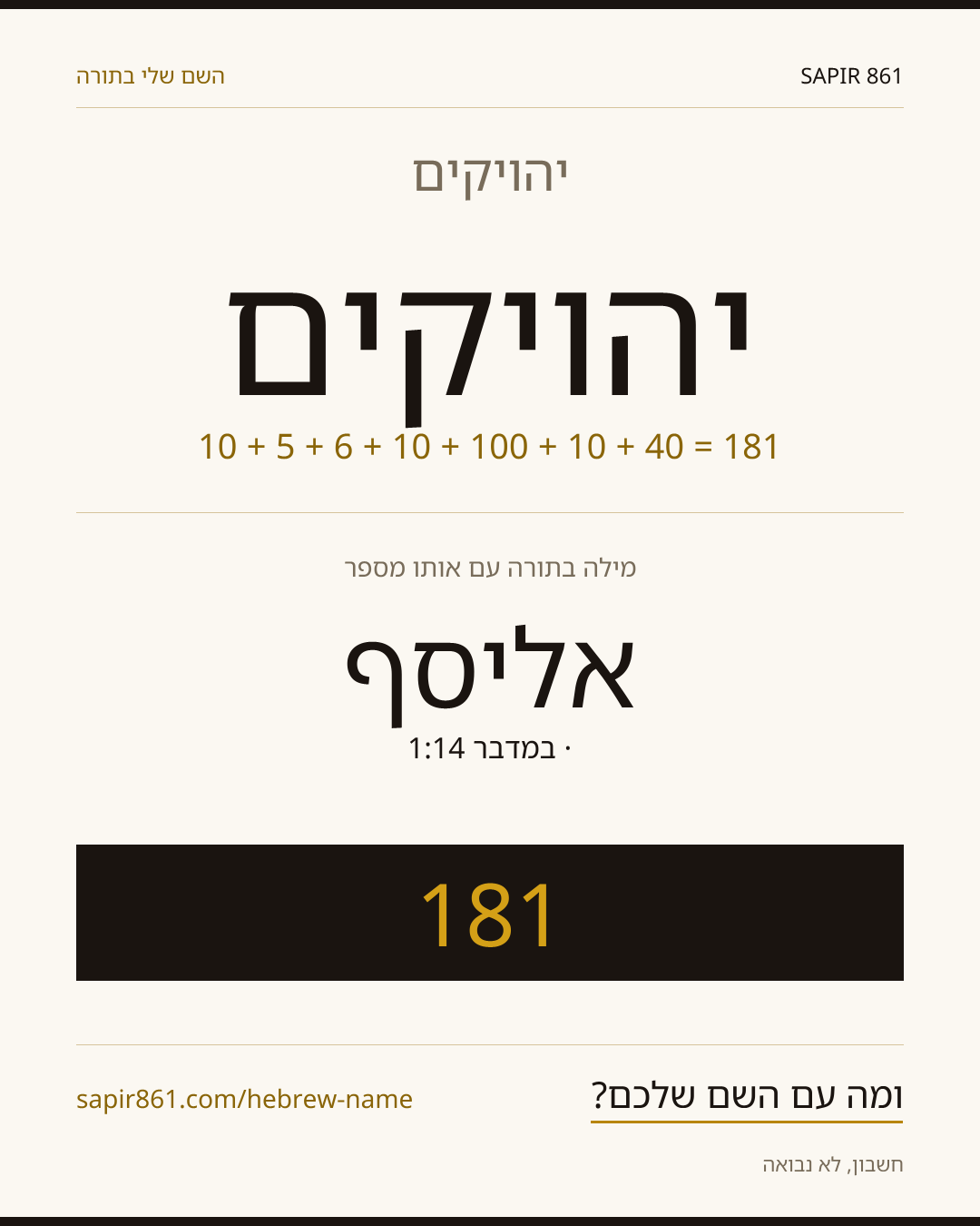 יהויקים — יהויקים