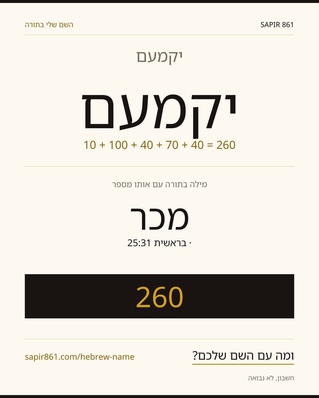 יקמעם — יקמעם
