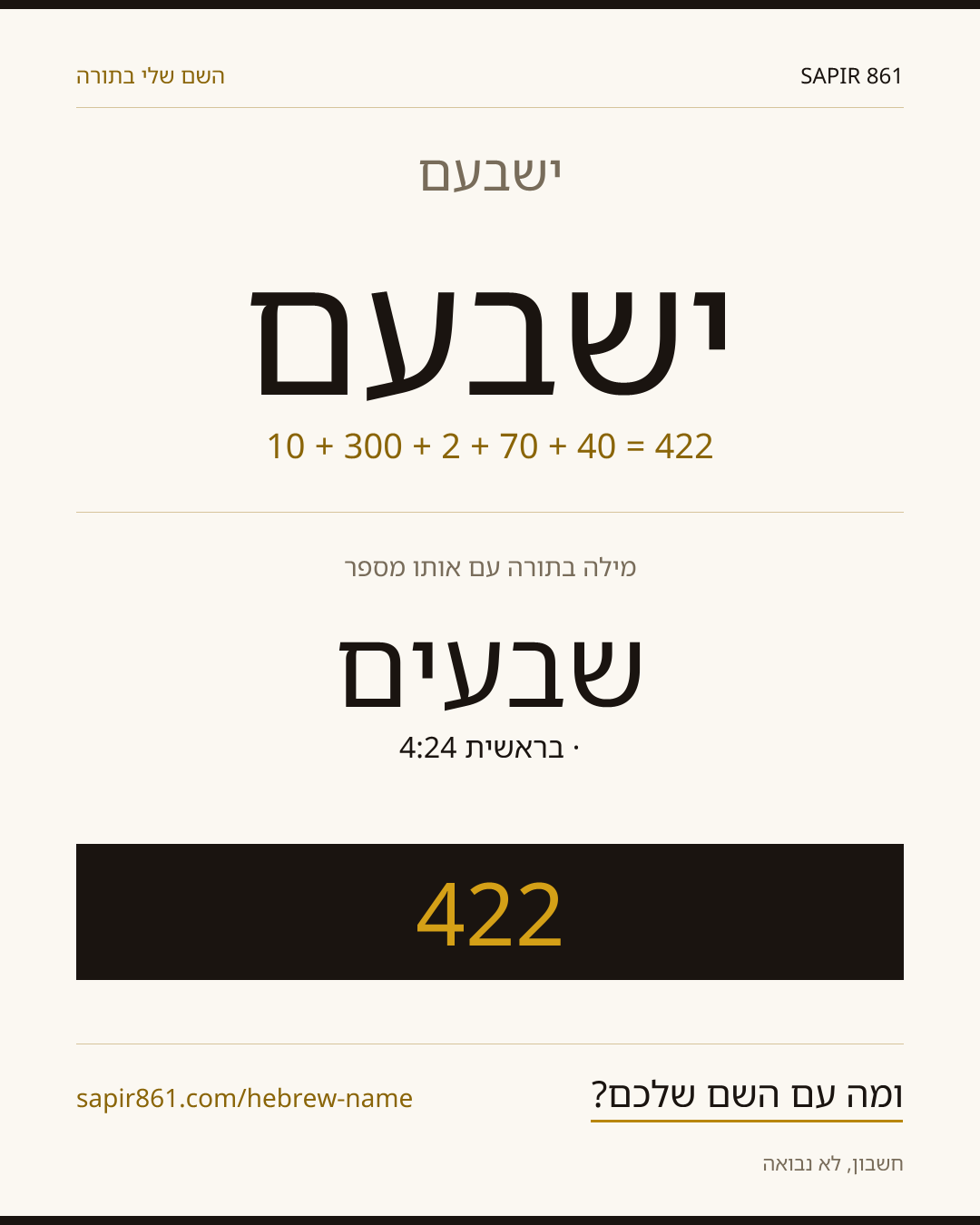 ישבעם — ישבעם