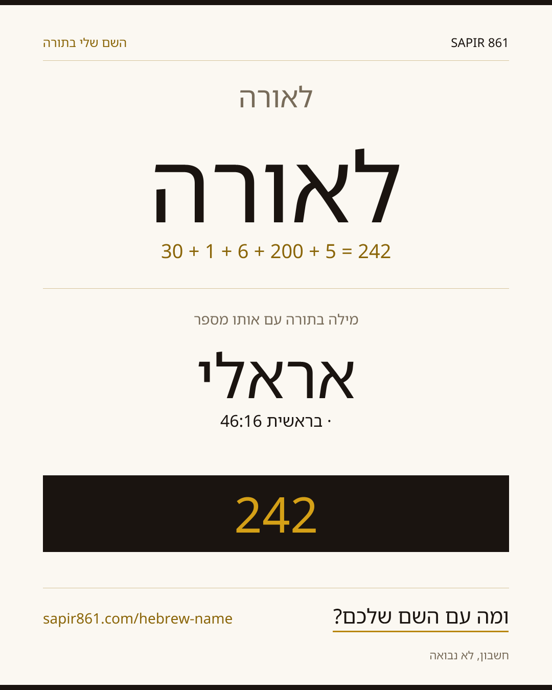 לאורה — לאורה