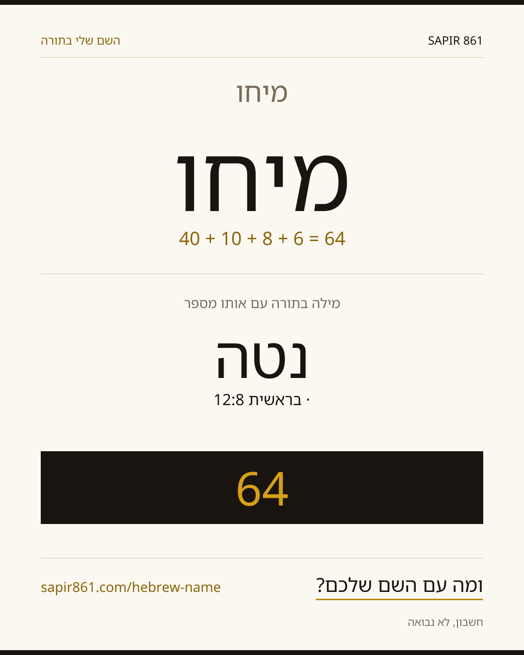 מיחו — מיחו