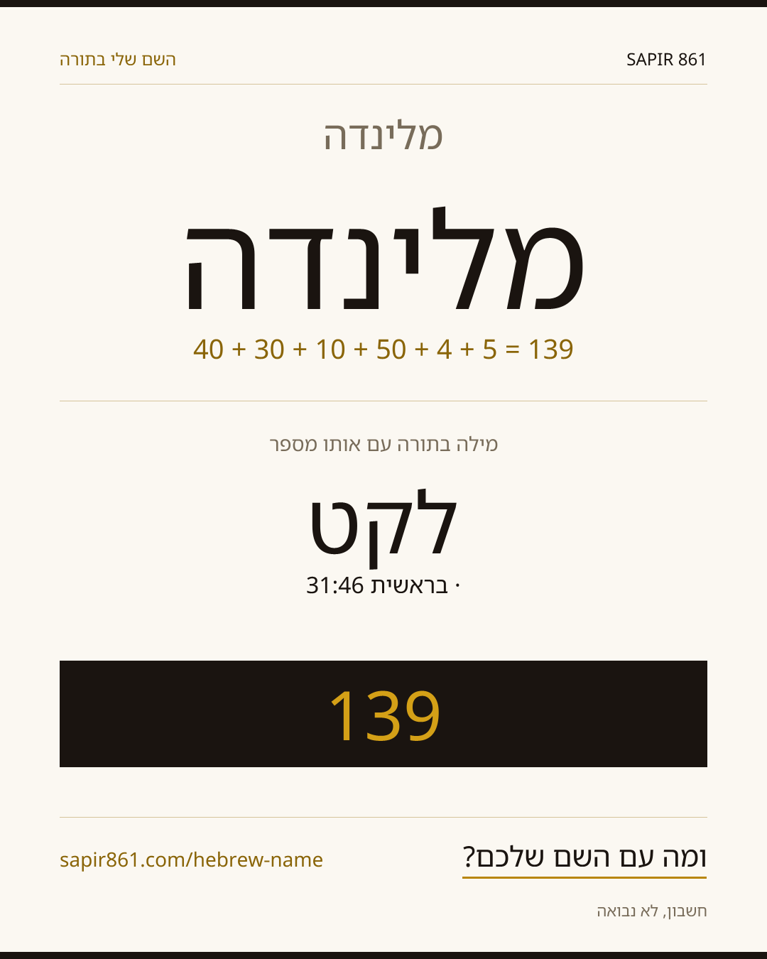 מלינדה — מלינדה