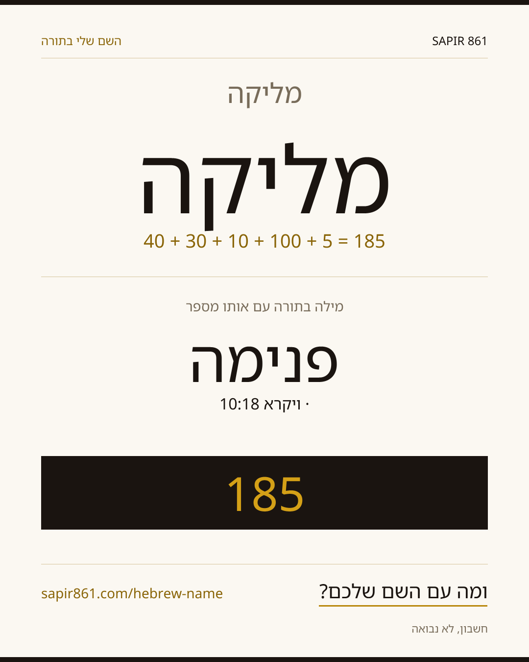 מליקה — מליקה
