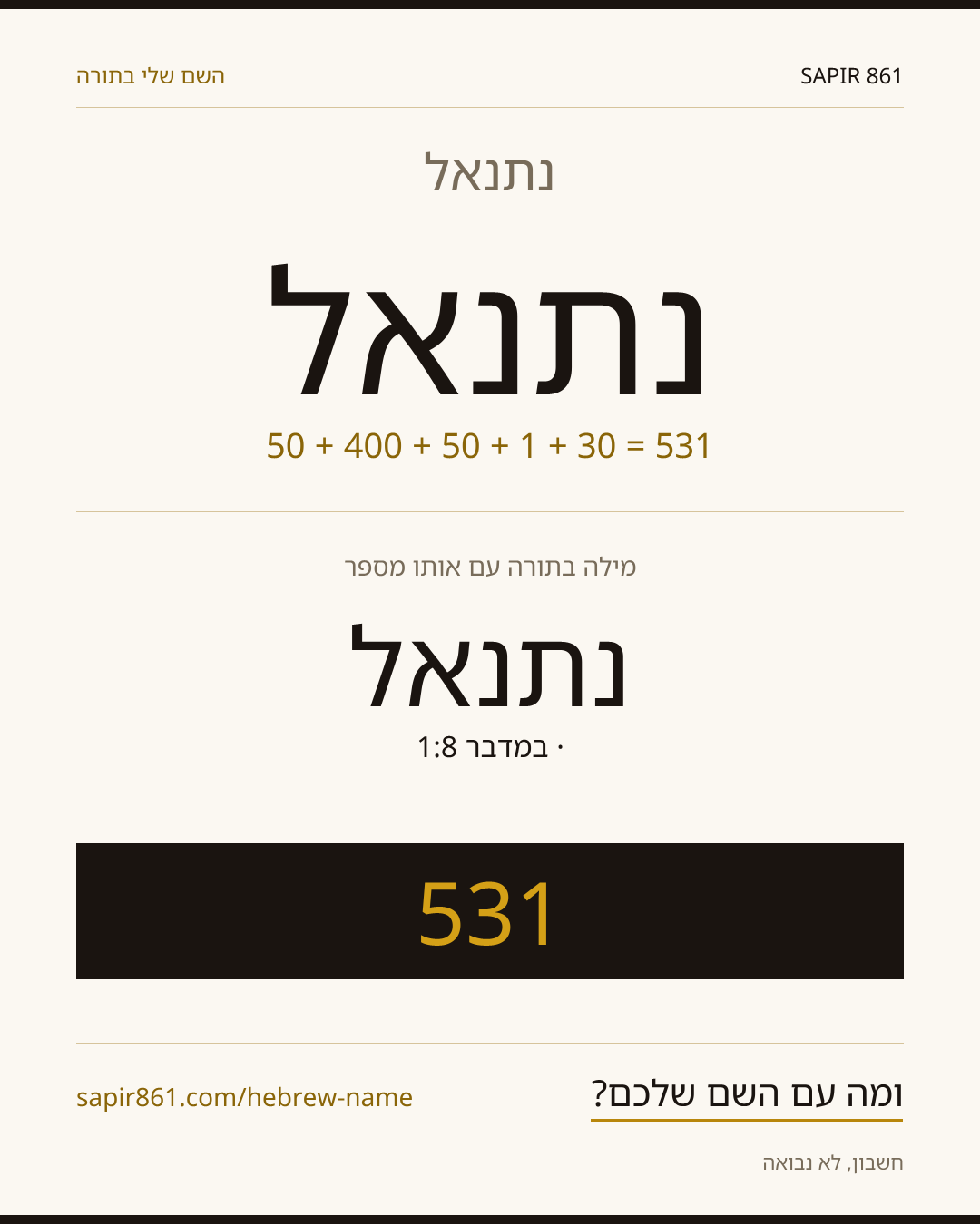 נתנאל — נתנאל