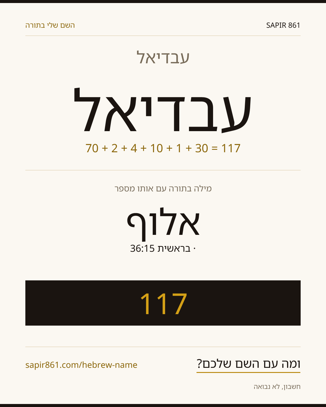 עבדיאל — עבדיאל