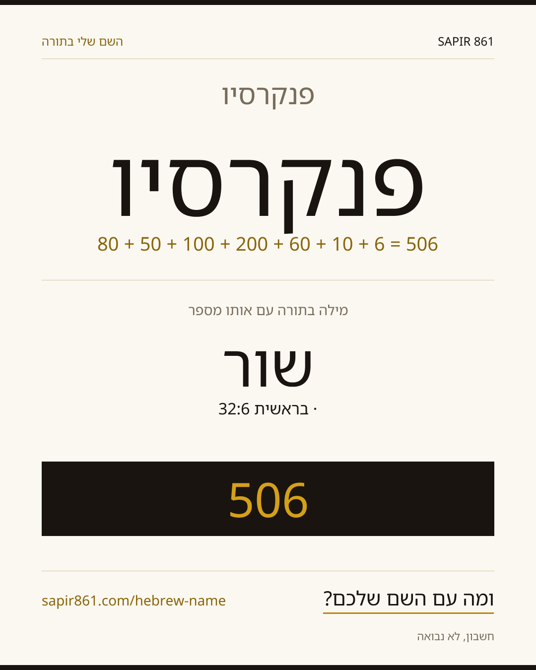 פנקרסיו — פנקרסיו