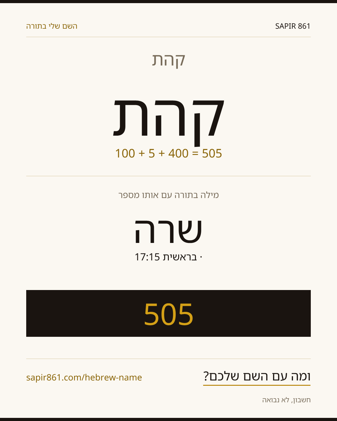 קהת — קהת