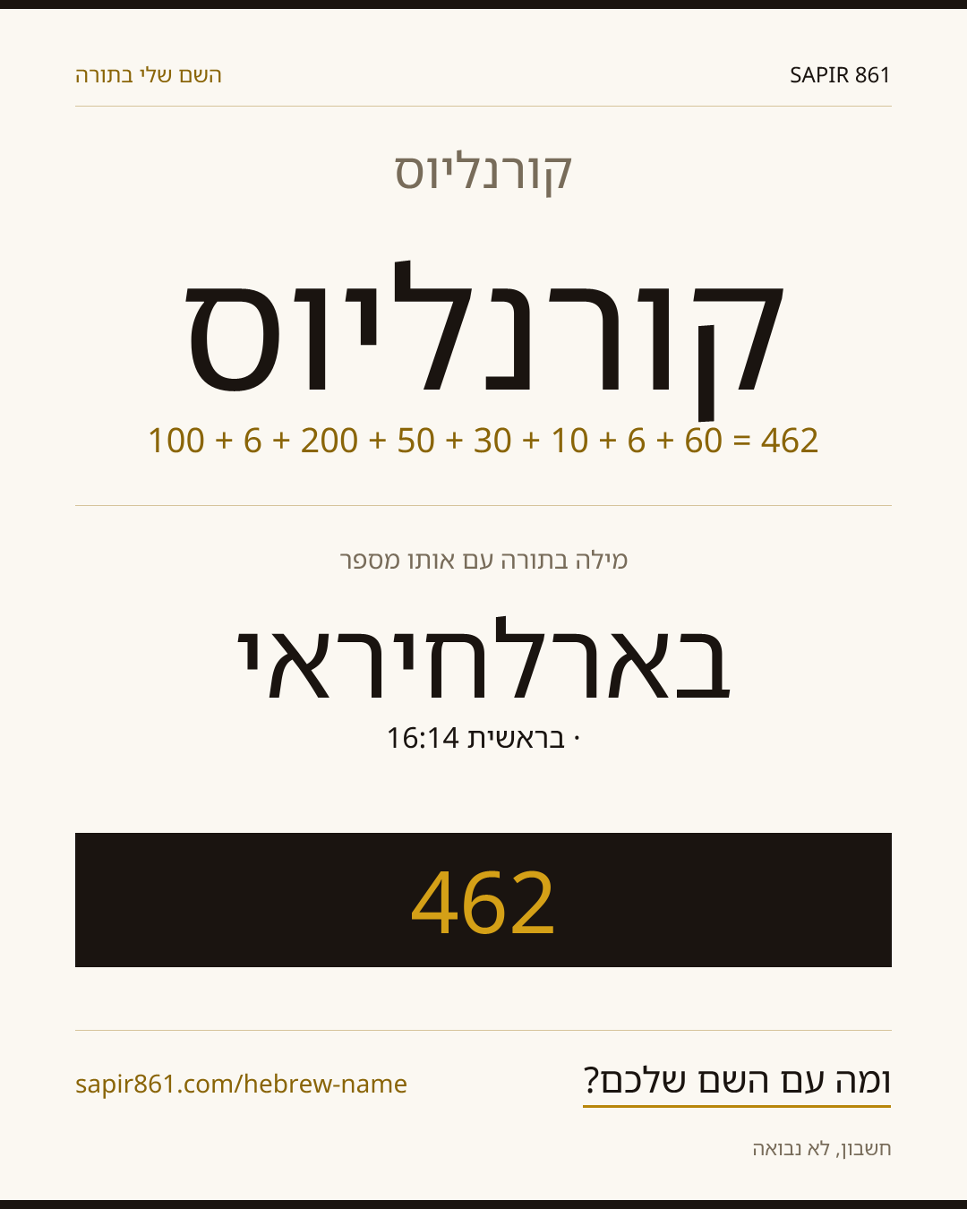 קורנליוס — קורנליוס