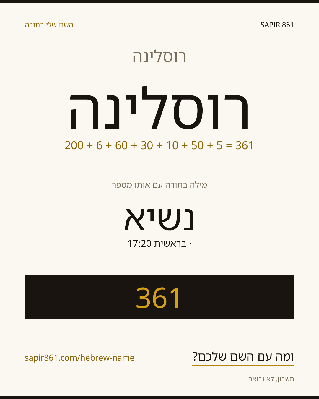 רוסלינה — רוסלינה
