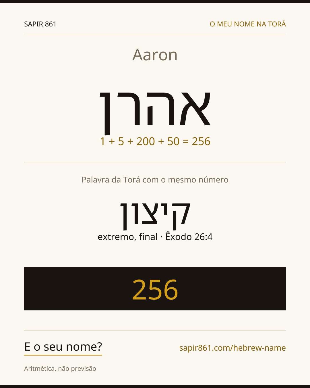 Aaron — אהרן