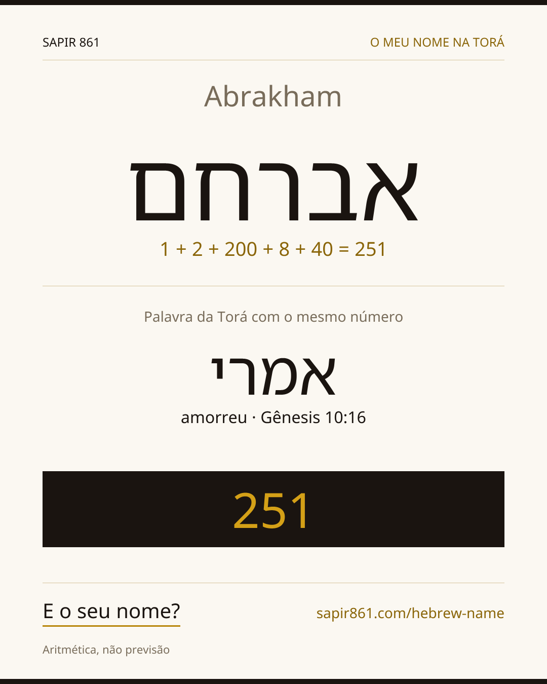 Abrakham — אברחם