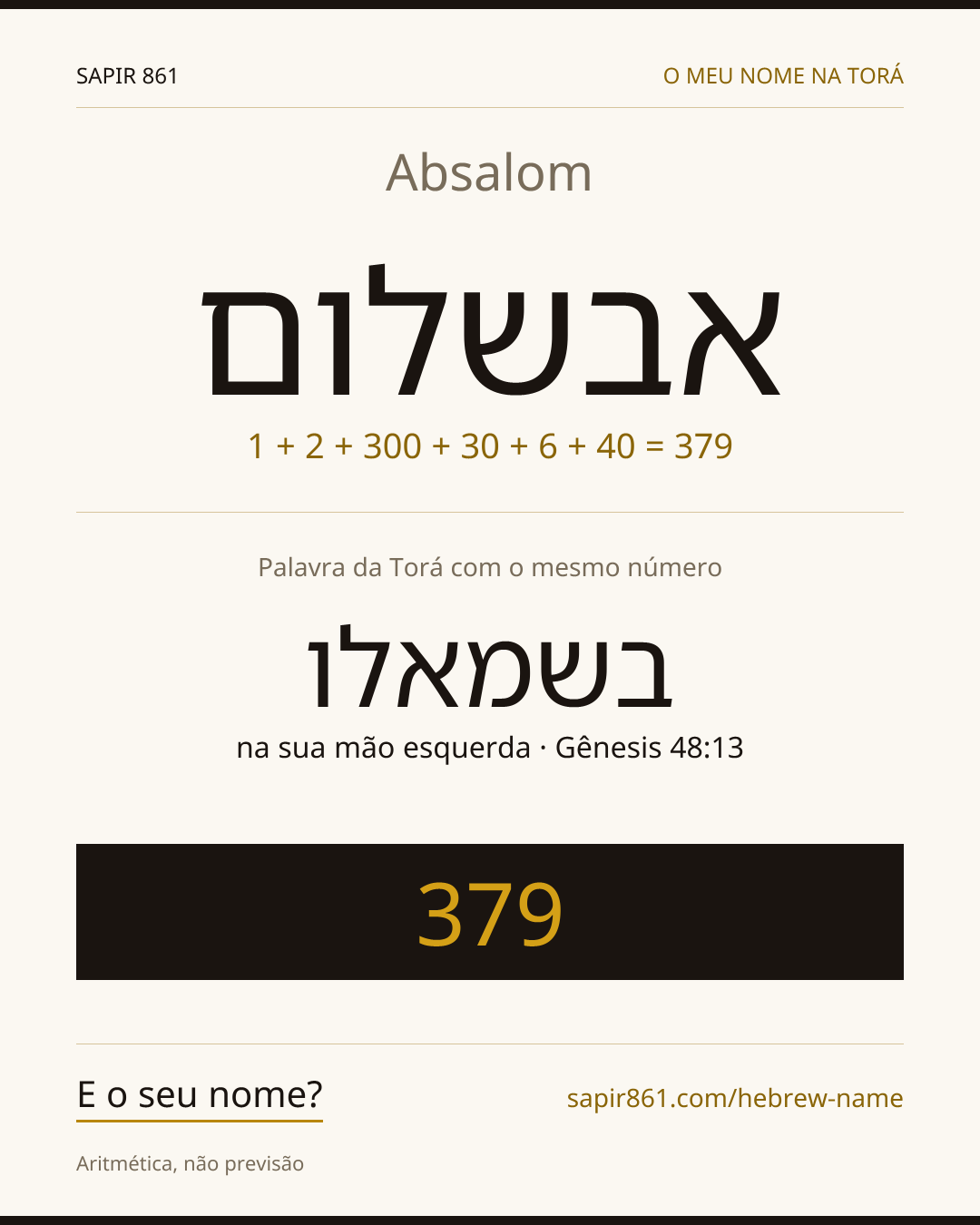 Absalom — אבשלום