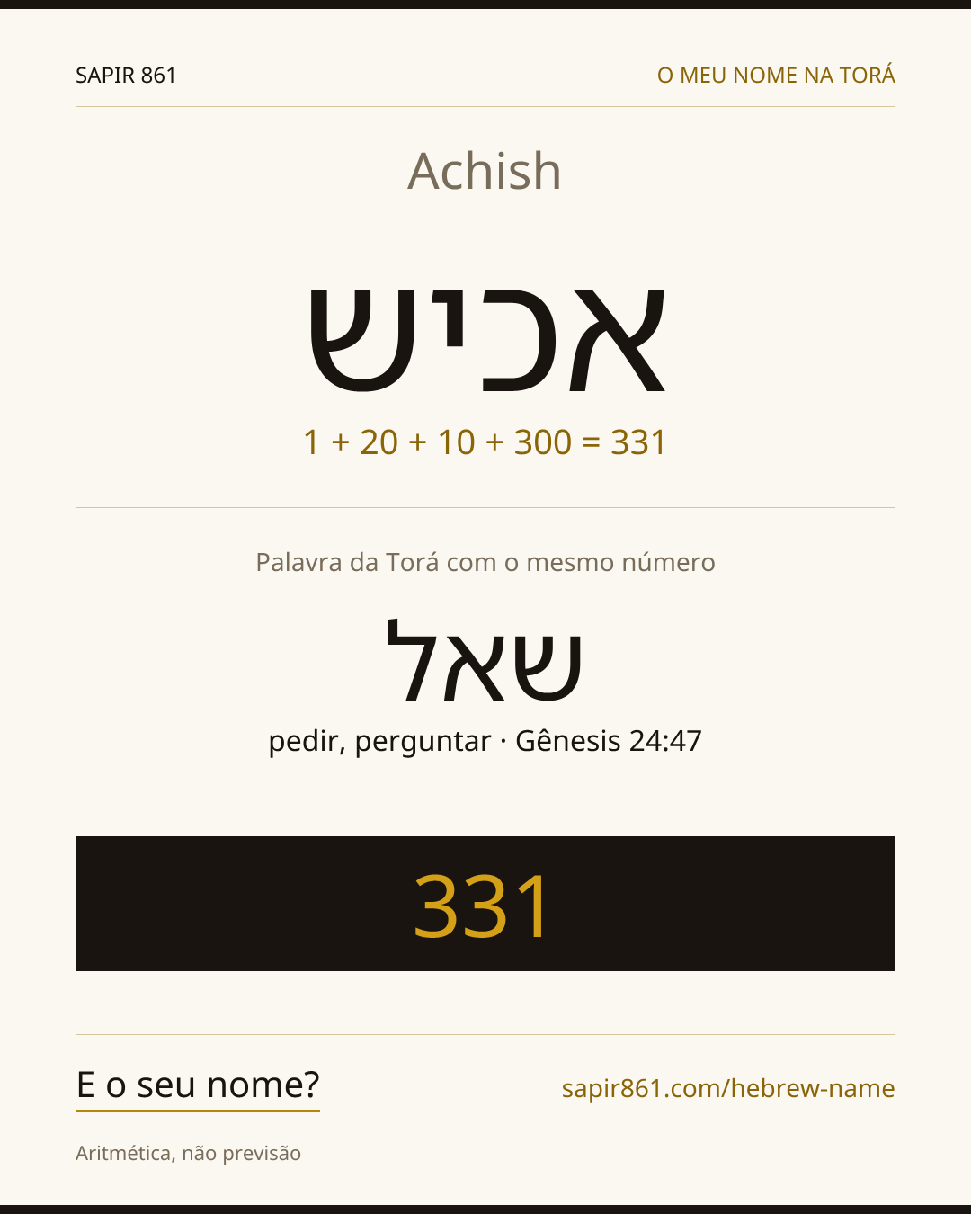 Achish — אכיש