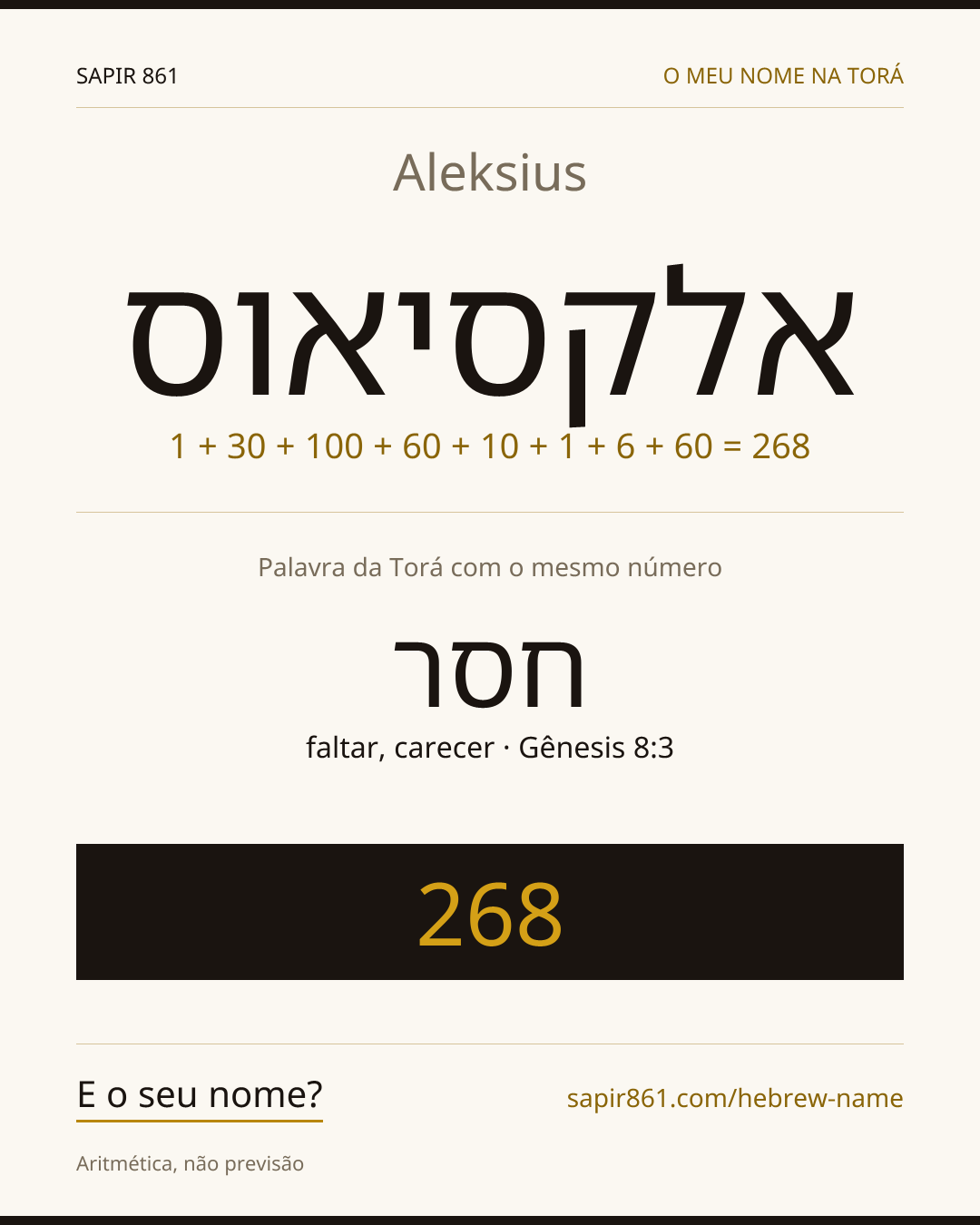 Aleksius — אלקסיאוס