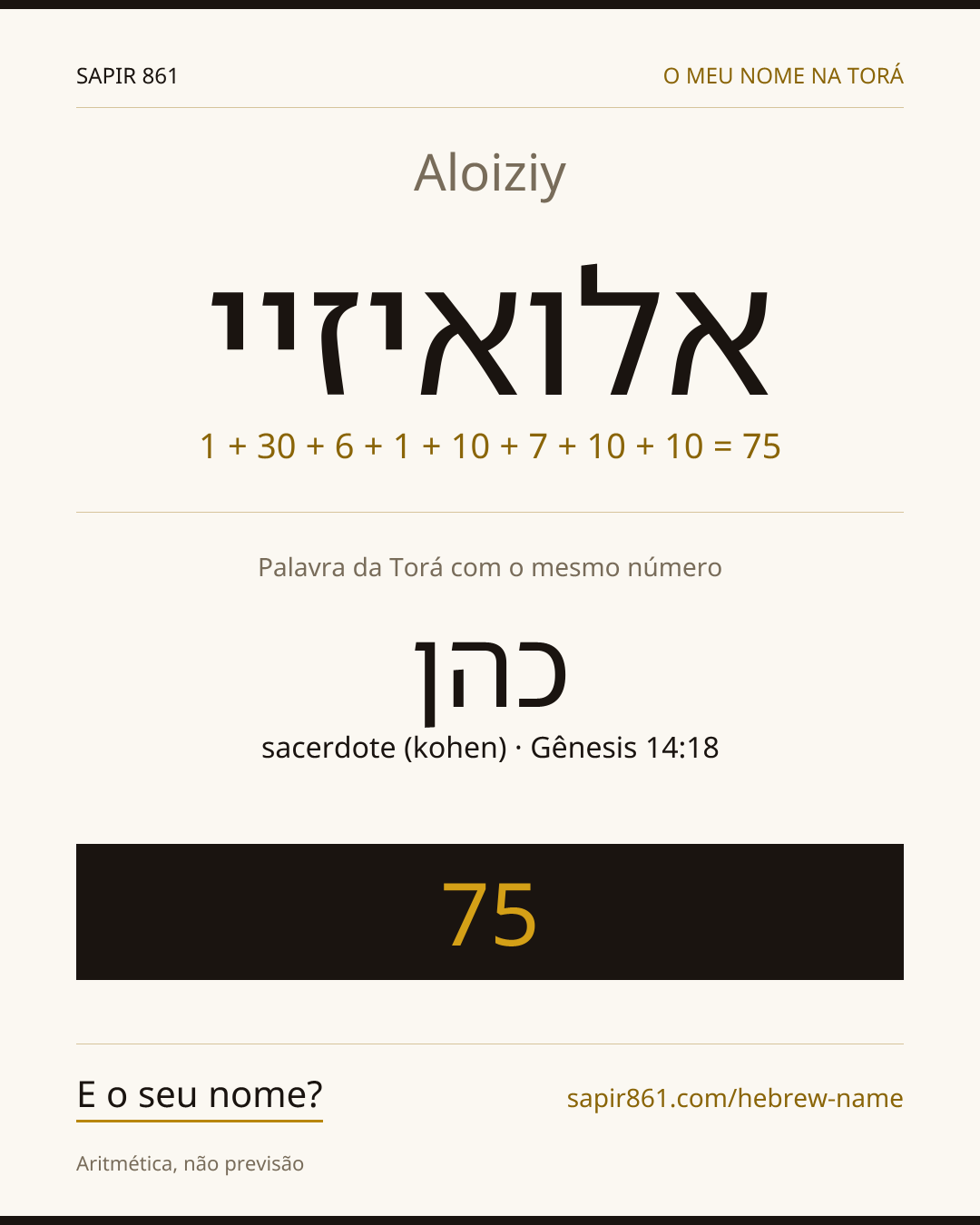 Aloiziy — אלואיזיי