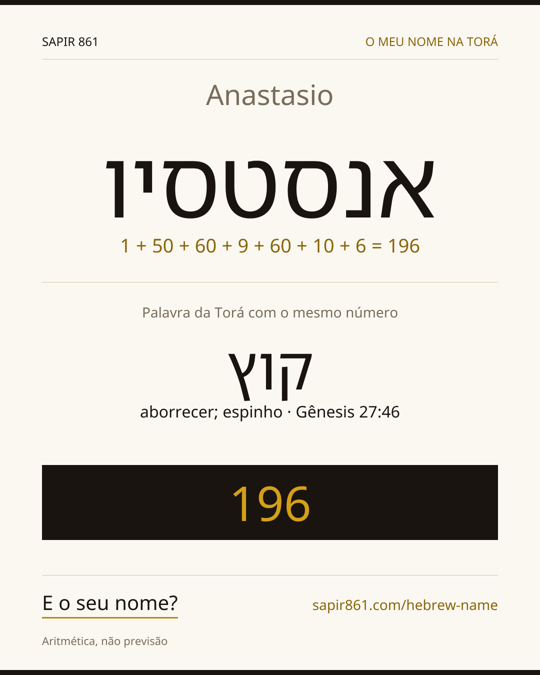 Anastasio — אנסטסיו
