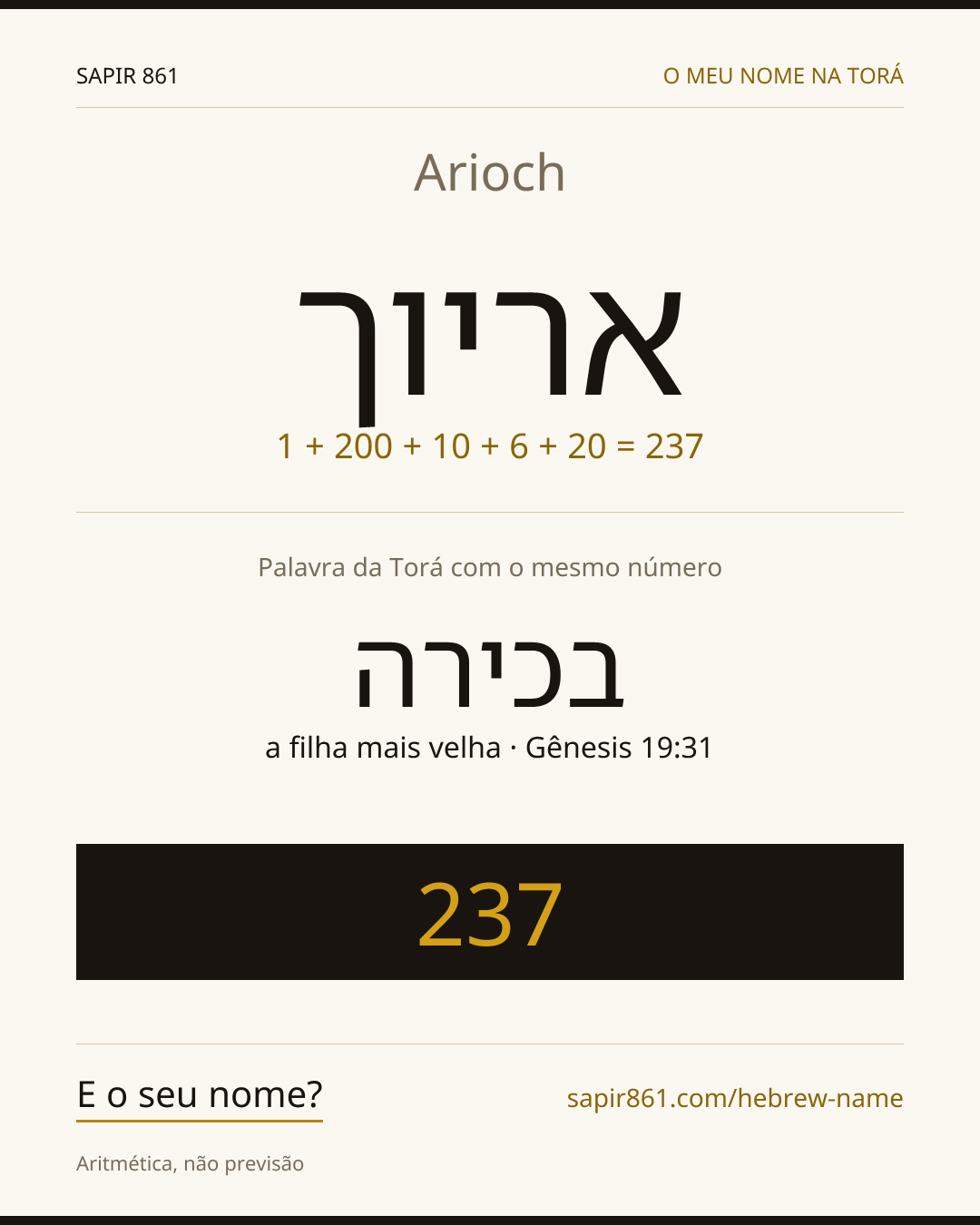 Arioch — אריוך