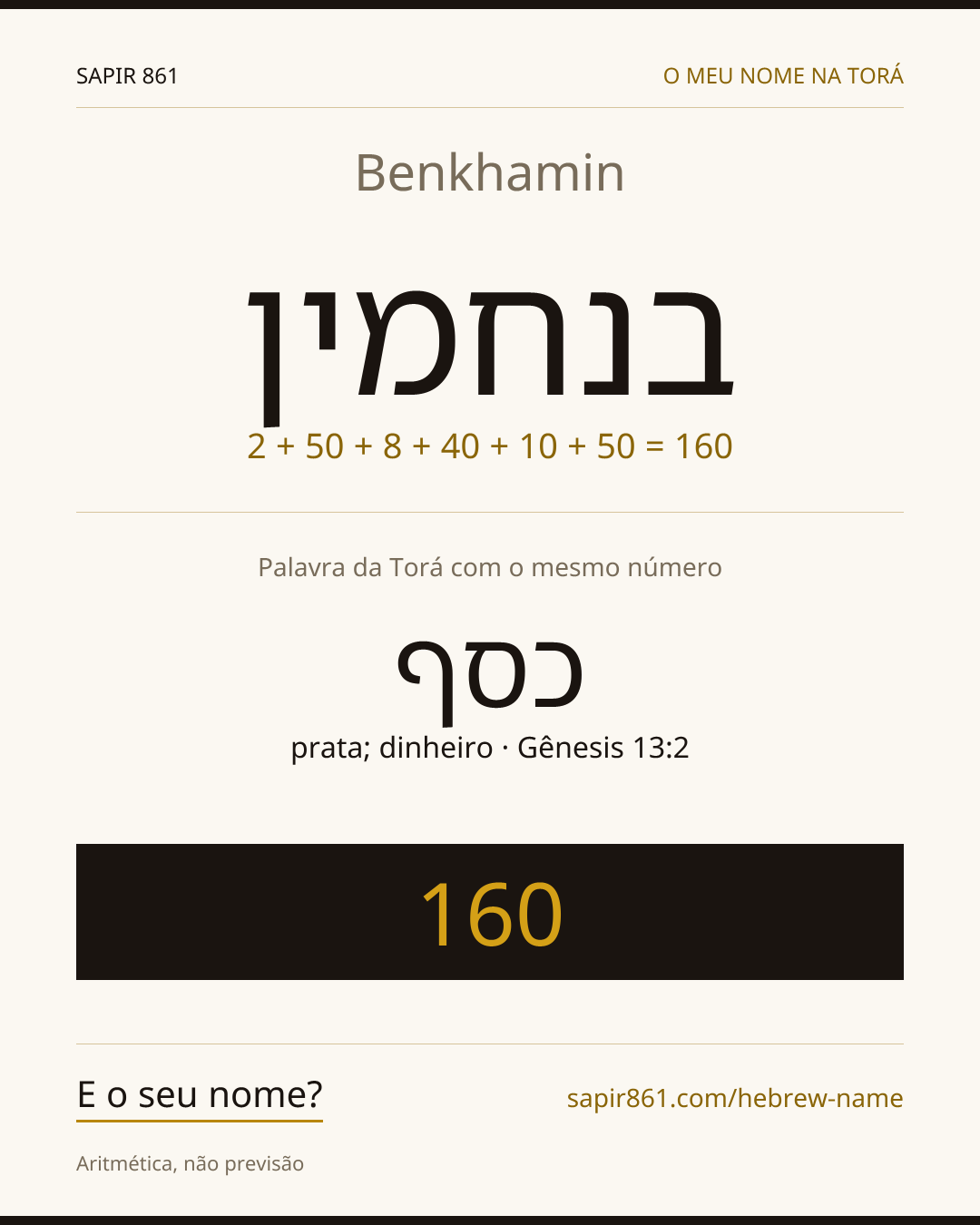 Benkhamin — בנחמין