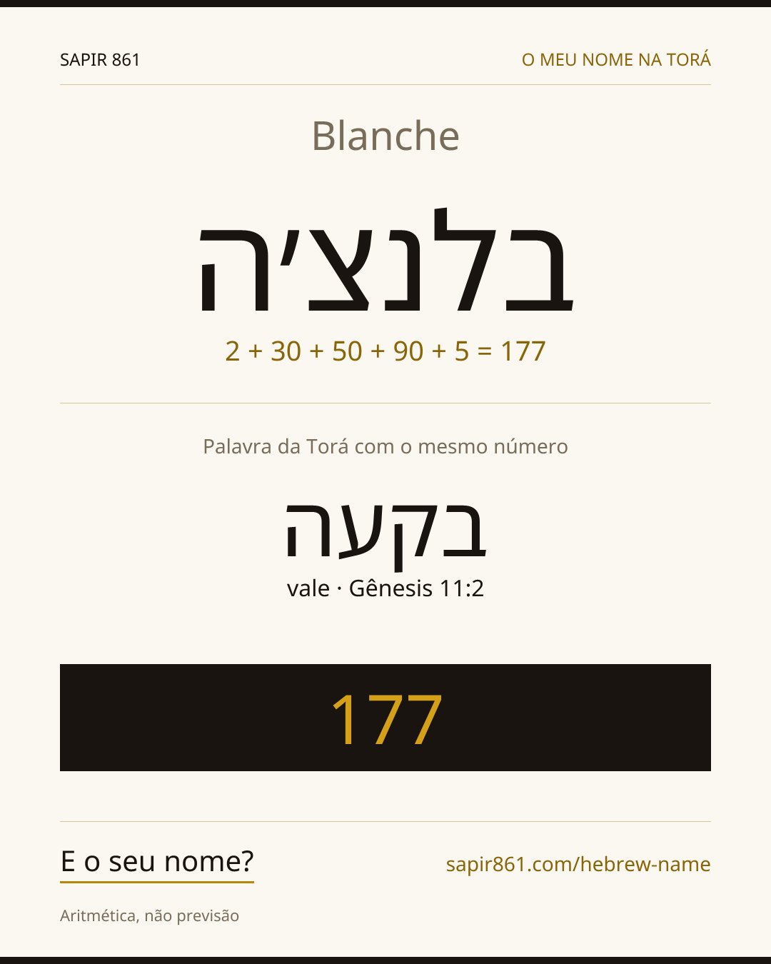 Blanche — בלנצ׳ה