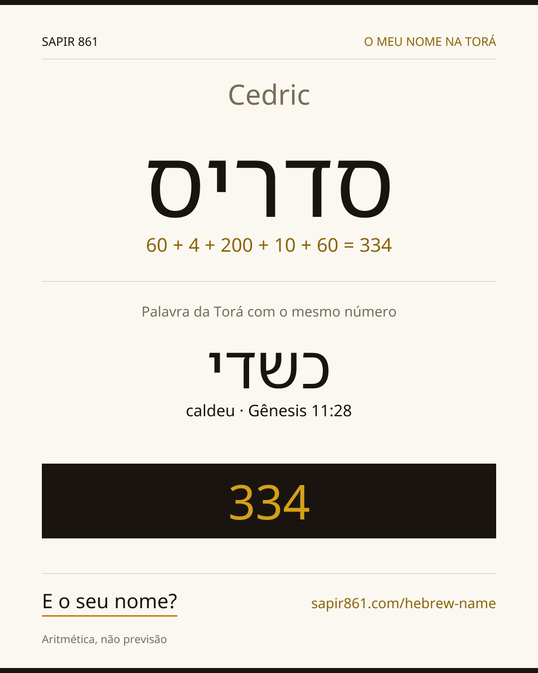 Cedric — סדריס