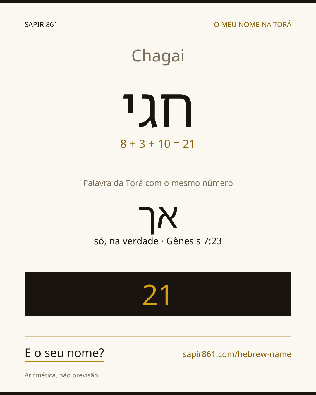Chagai — חגי