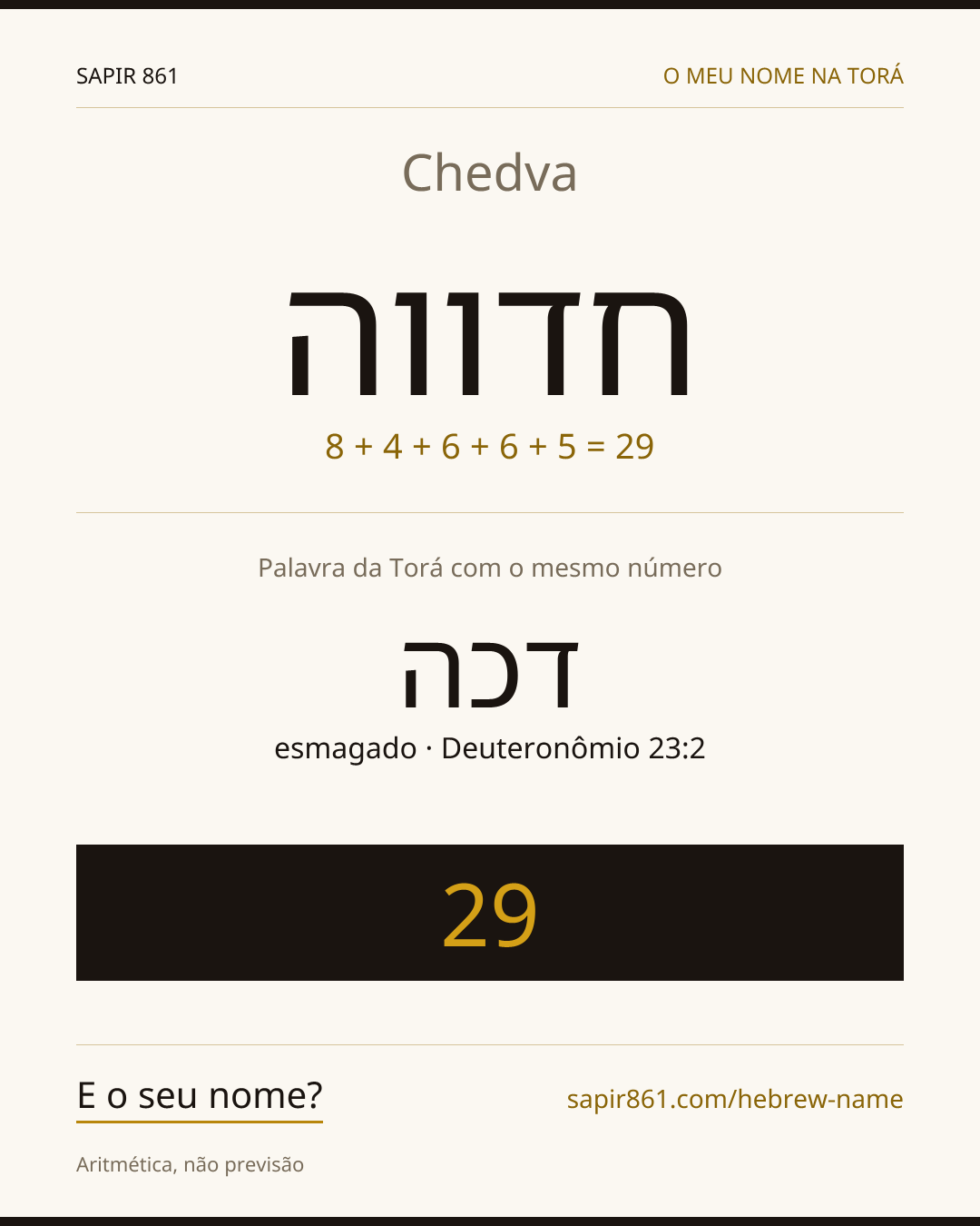 Chedva — חדווה