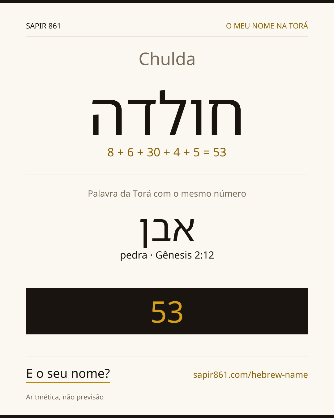 Chulda — חולדה