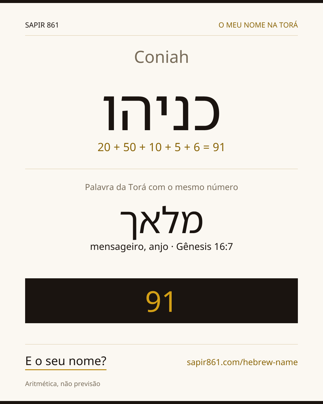 Coniah — כניהו