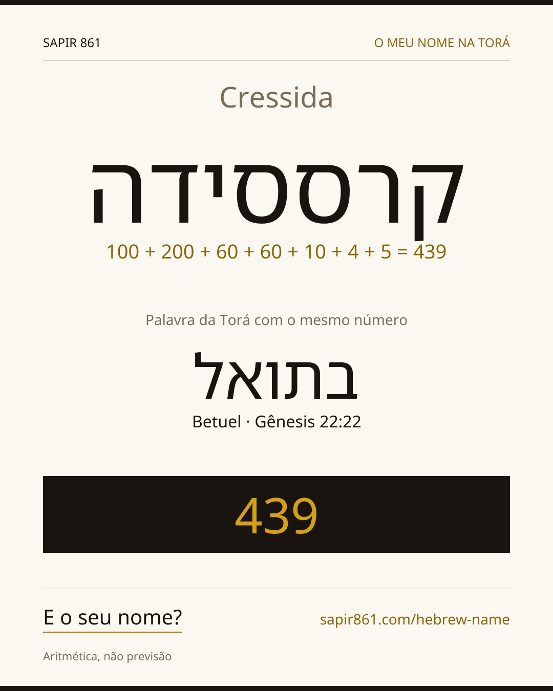 Cressida — קרססידה