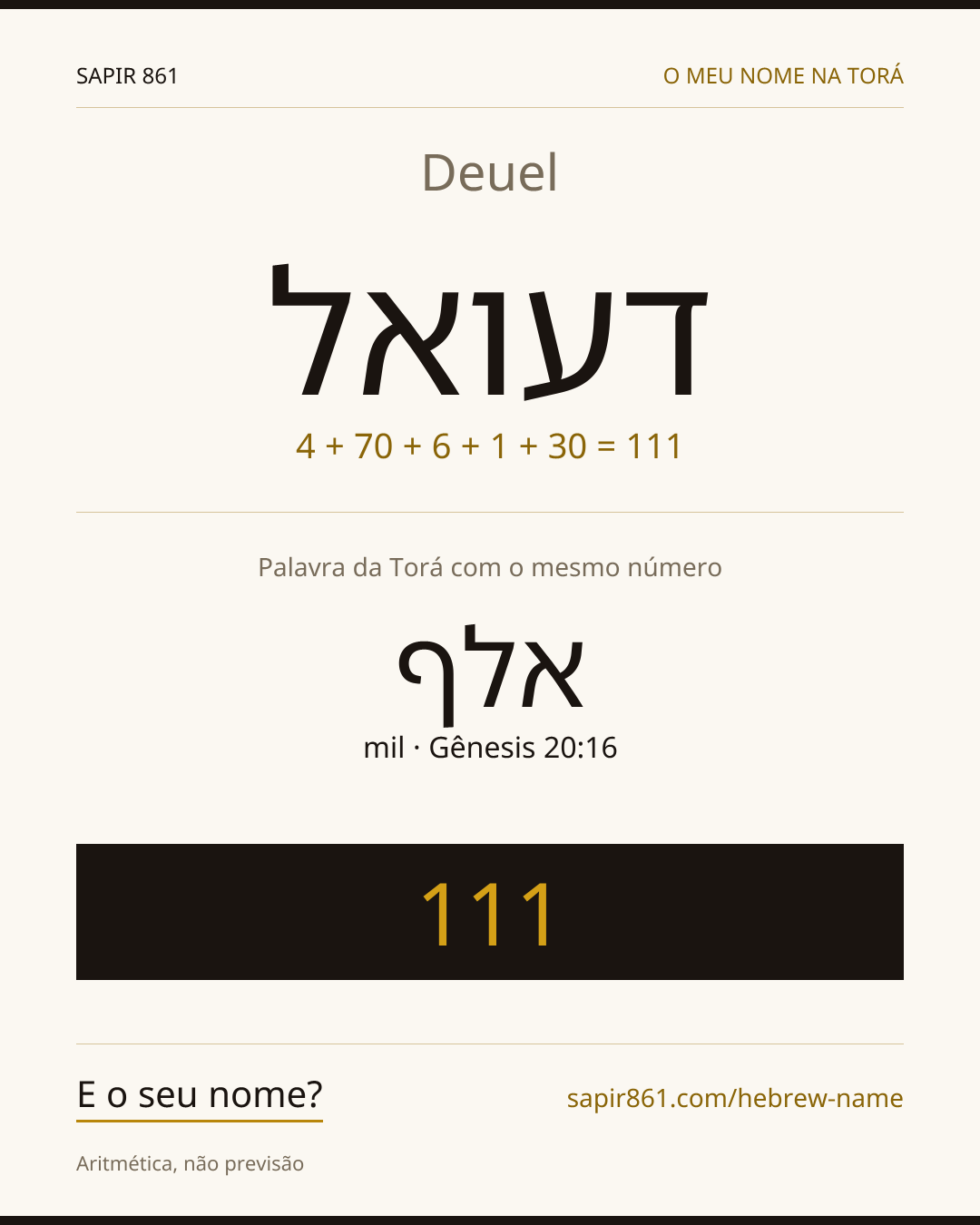 Deuel — דעואל