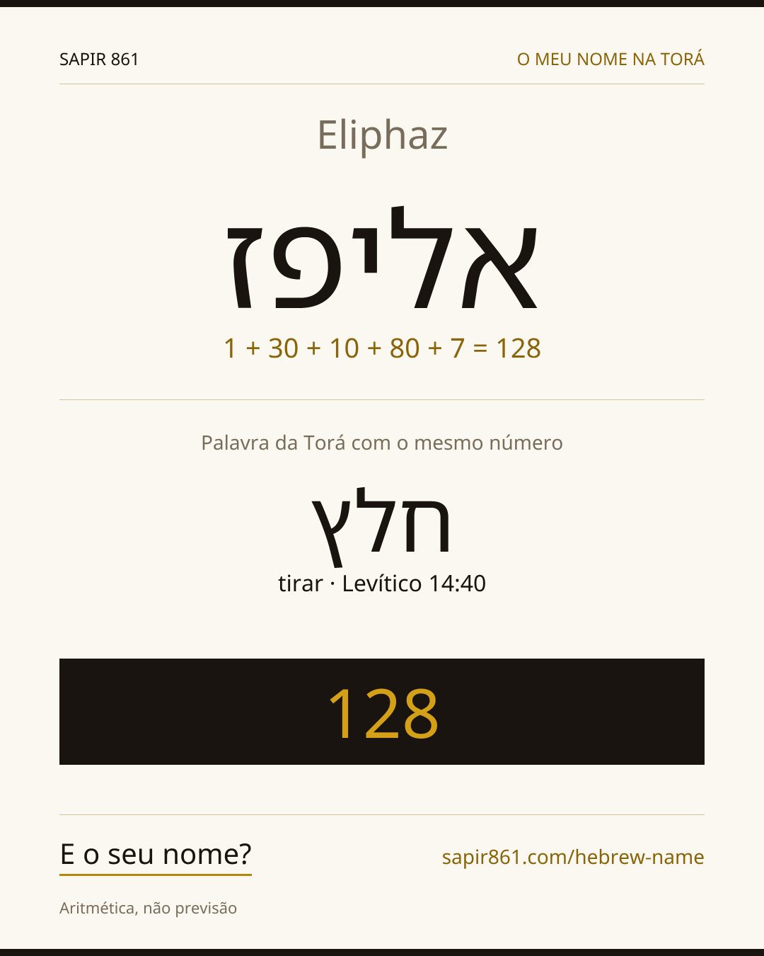 Eliphaz — אליפז