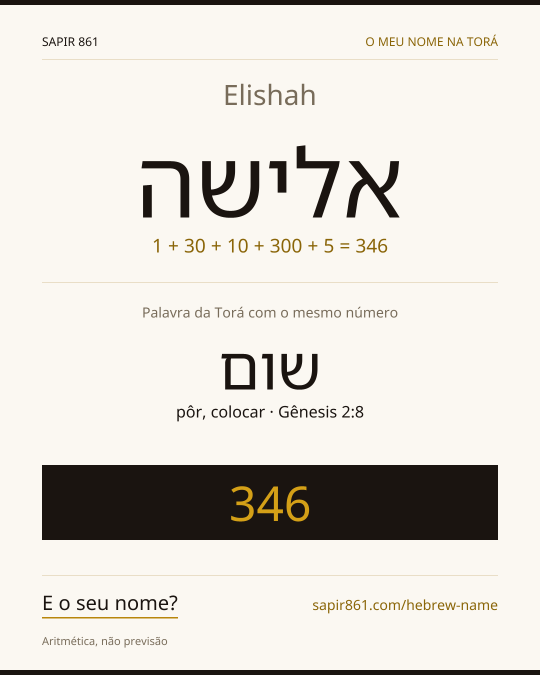 Elishah — אלישה