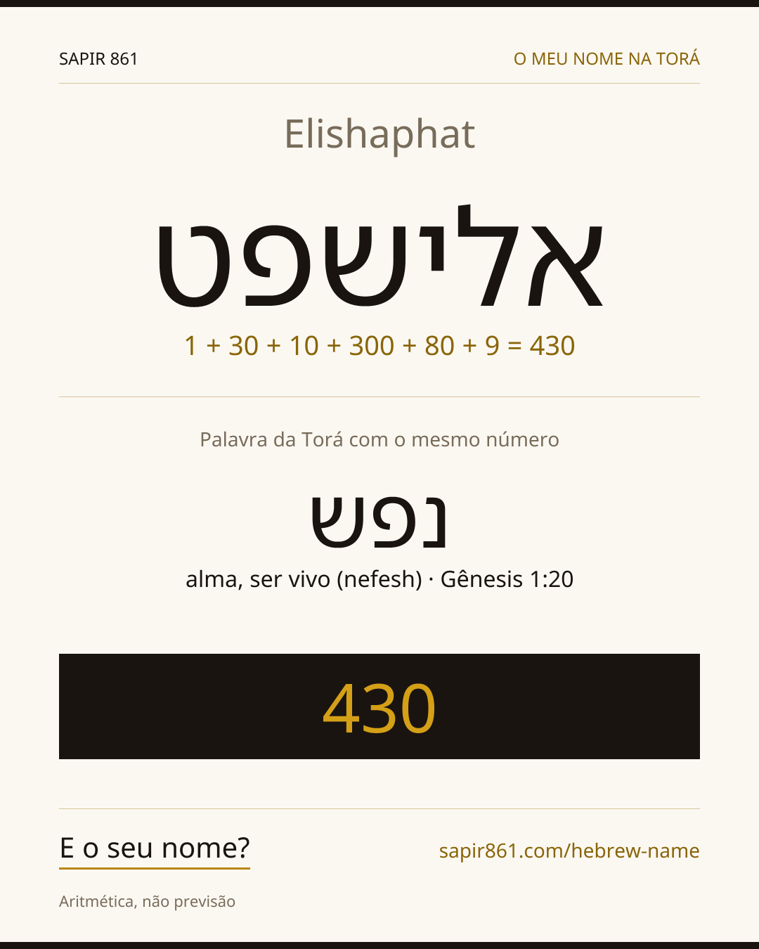 Elishaphat — אלישפט