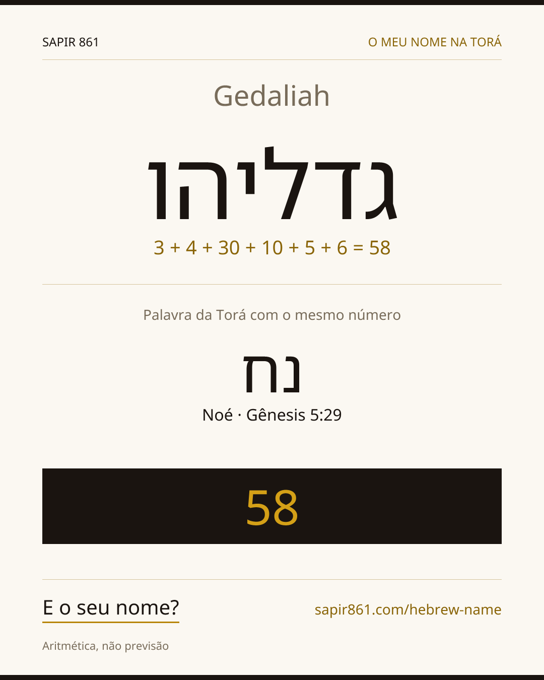 Gedaliah — גדליהו