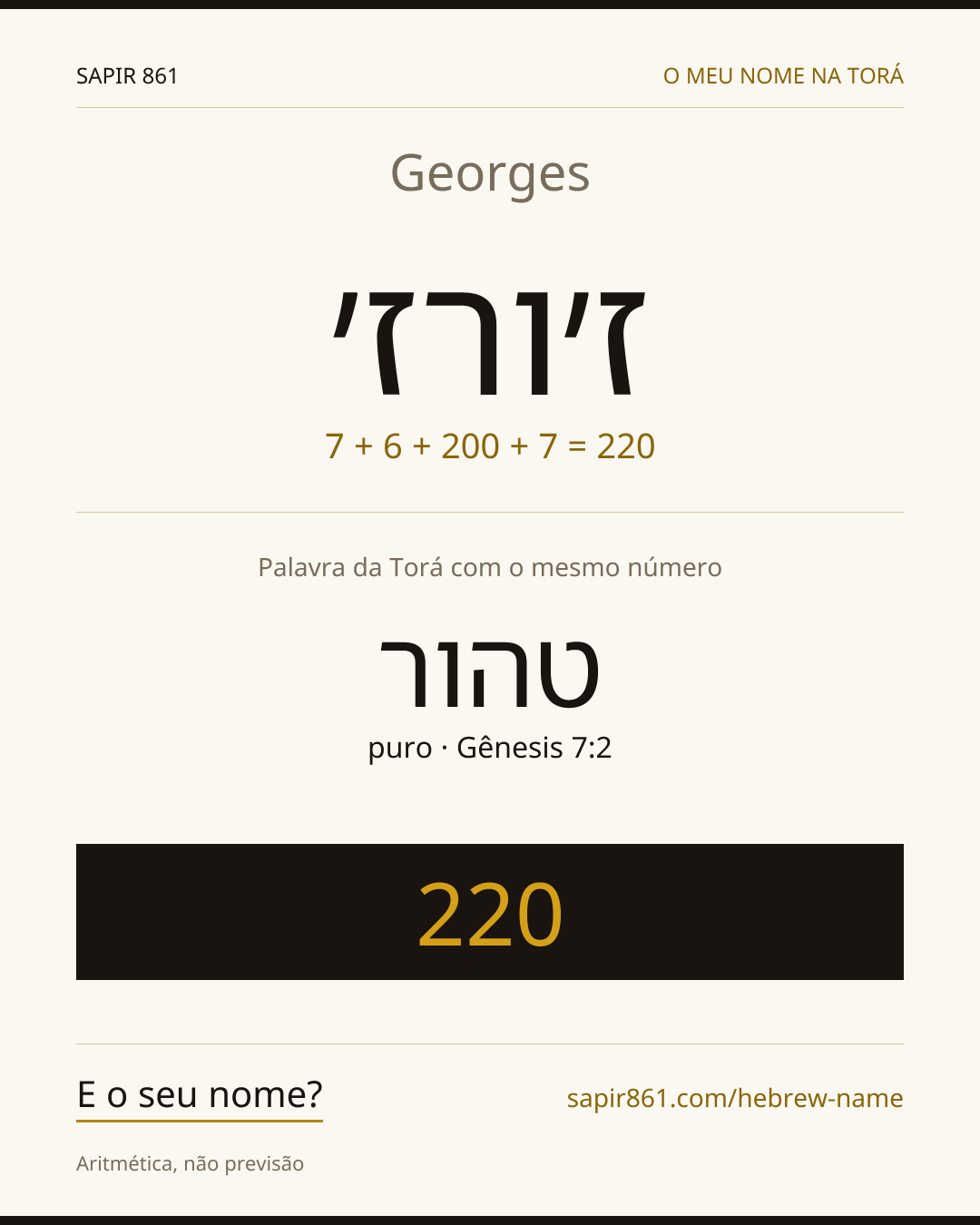 Georges — ז׳ורז׳