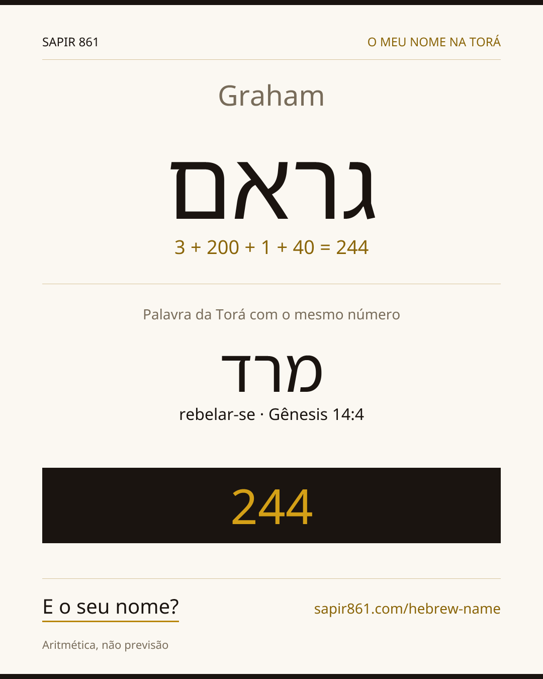 Graham — גראם