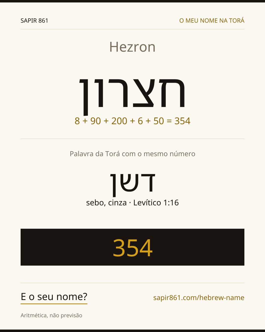 Hezron — חצרון