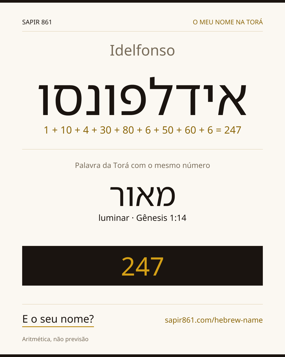 Idelfonso — אידלפונסו
