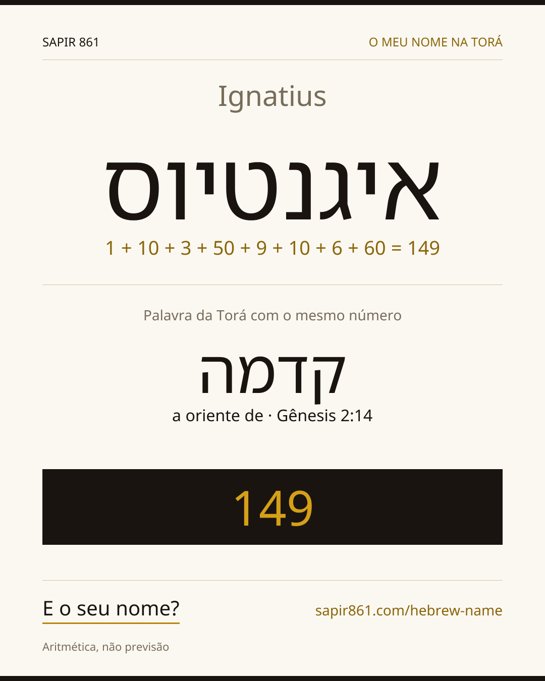 Ignatius — איגנטיוס